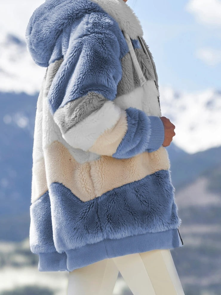 Veste à Capuche en Peluche